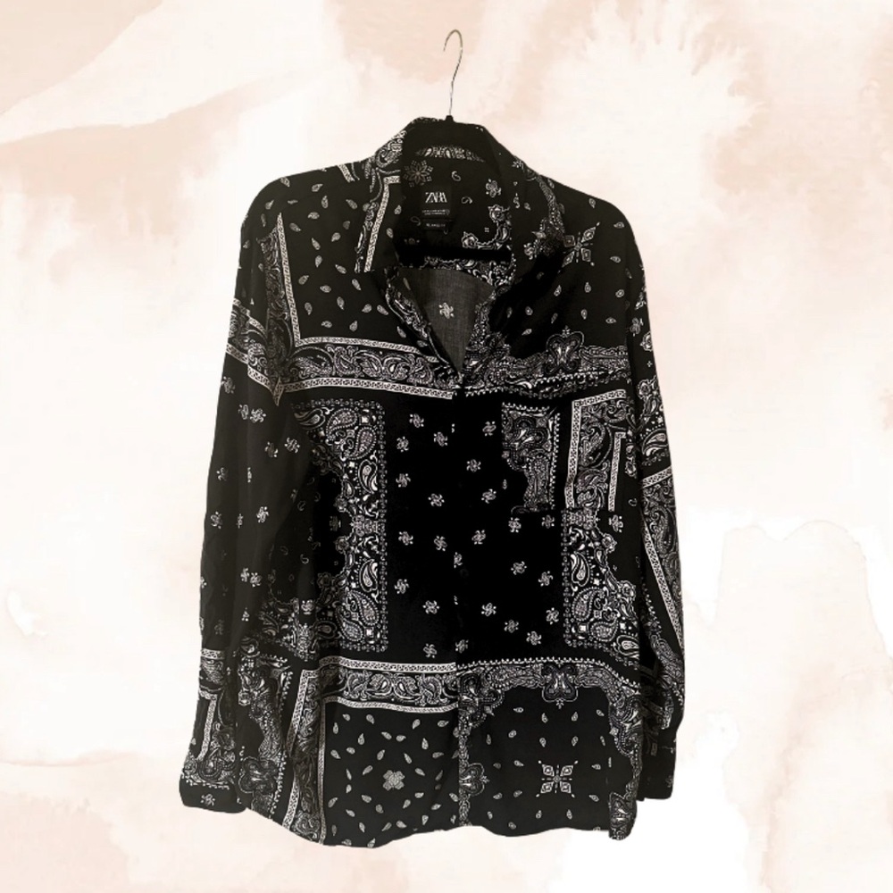 Zara Bandana Print Shirt